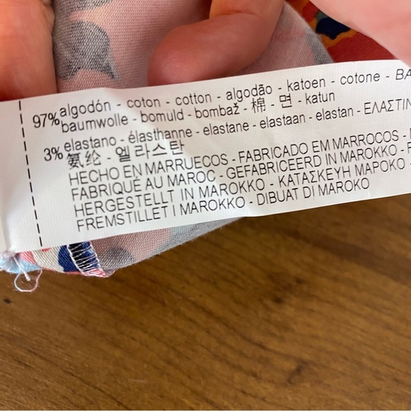 Zara SS18 Pink Floral Print Belted Shirt Midi Dress Size XS Button Tie Waist - Picture 15 of 16